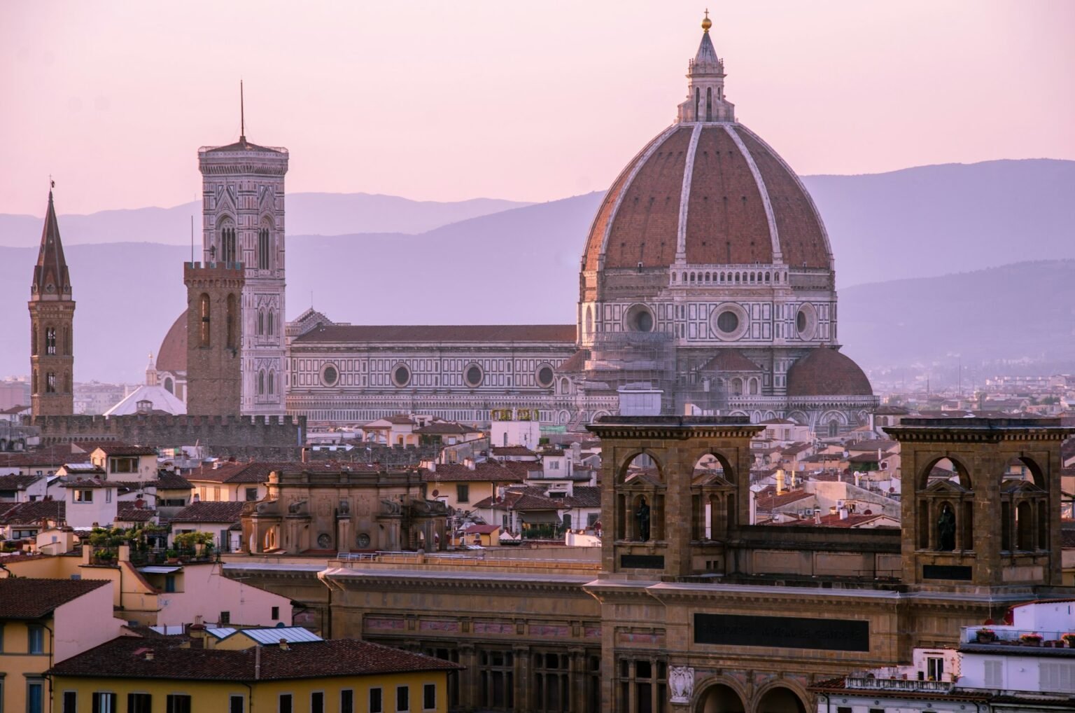 Florence Cathedral’s dome at dusk
