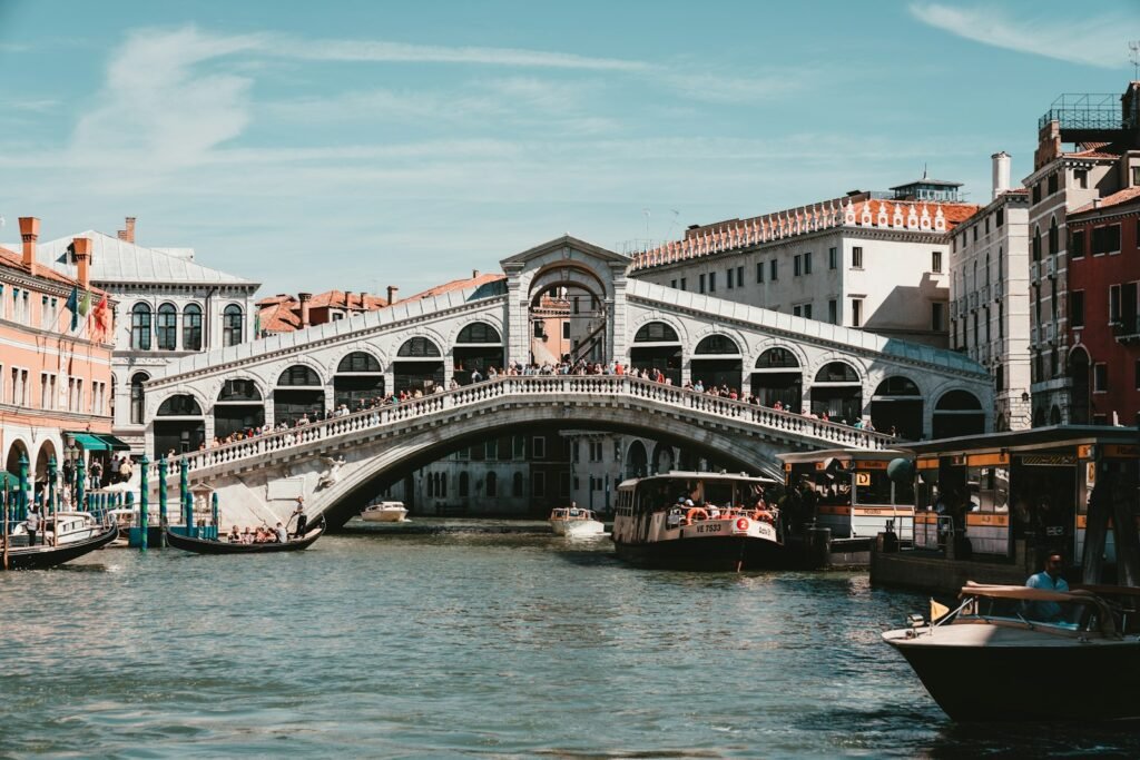 The Rialto Bridge on the Grand Canal