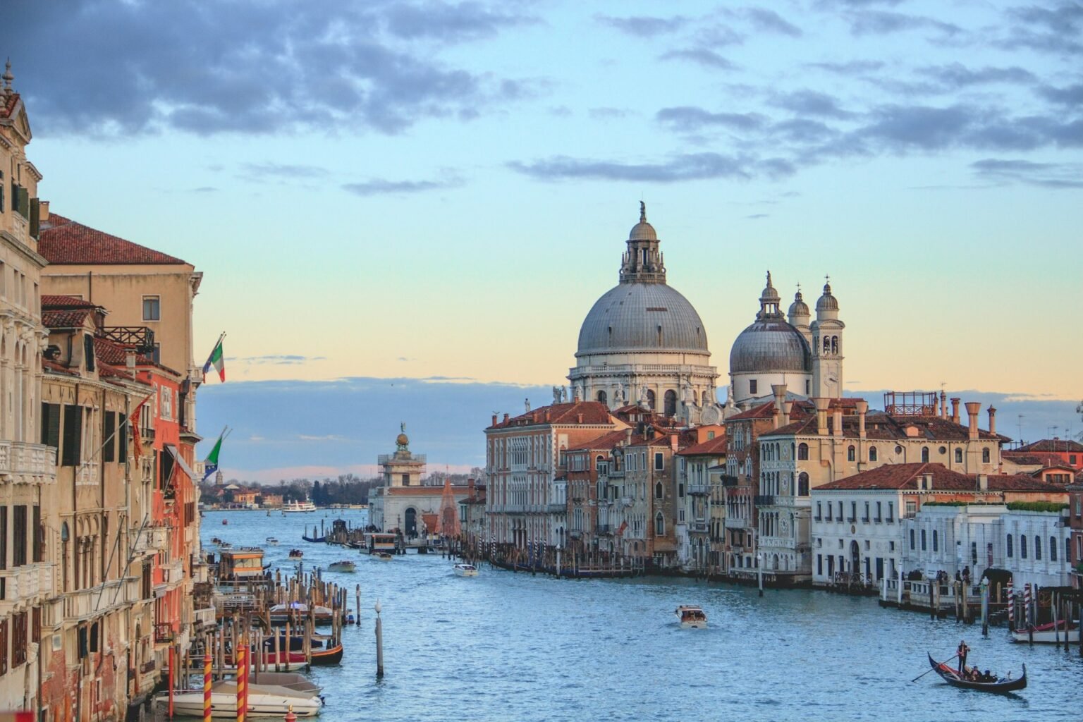 The Grand Canal and Santa Maria della Salute in Venice